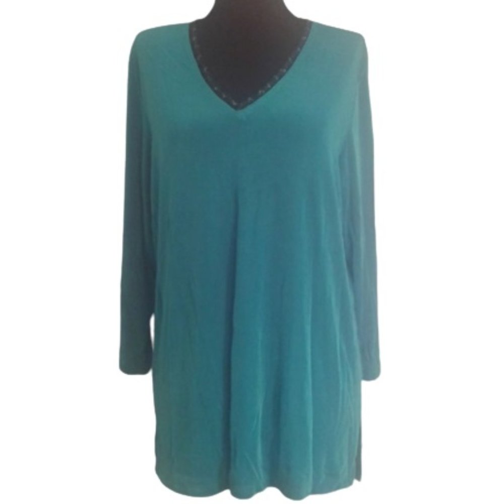 Citiknits L V-neckline top Slinky Travel Knit
